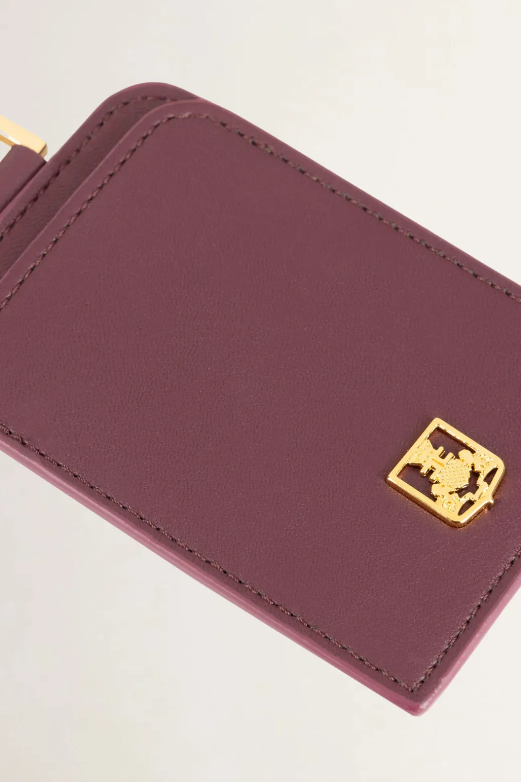 Elisabetta Franchi Porta Badge Effetto PelleROUGE NOIR