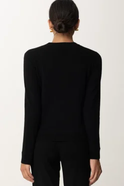 Elisabetta Franchi Pullover In Misto CashmereNERO/BURRO