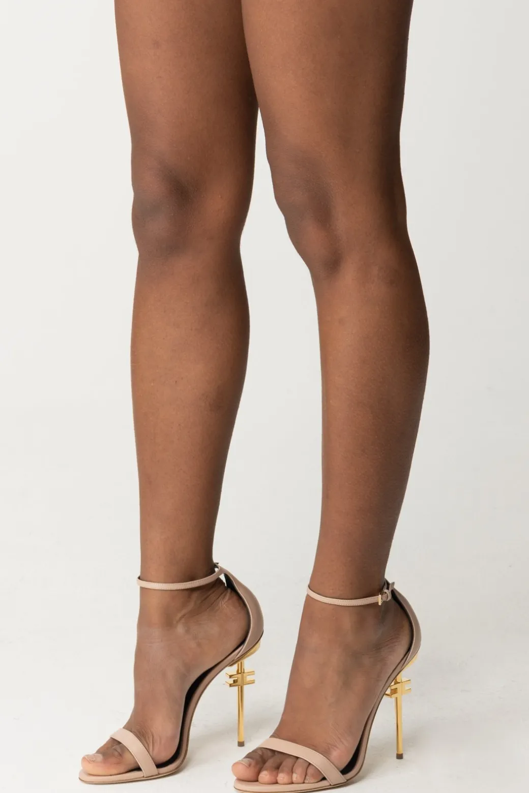 Elisabetta Franchi Sandali con Tacco SculturaCARNE