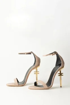 Elisabetta Franchi Sandali con Tacco SculturaCARNE