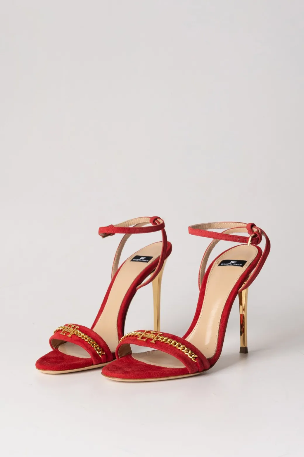 Elisabetta Franchi Sandali con MorsettoRED VELVET