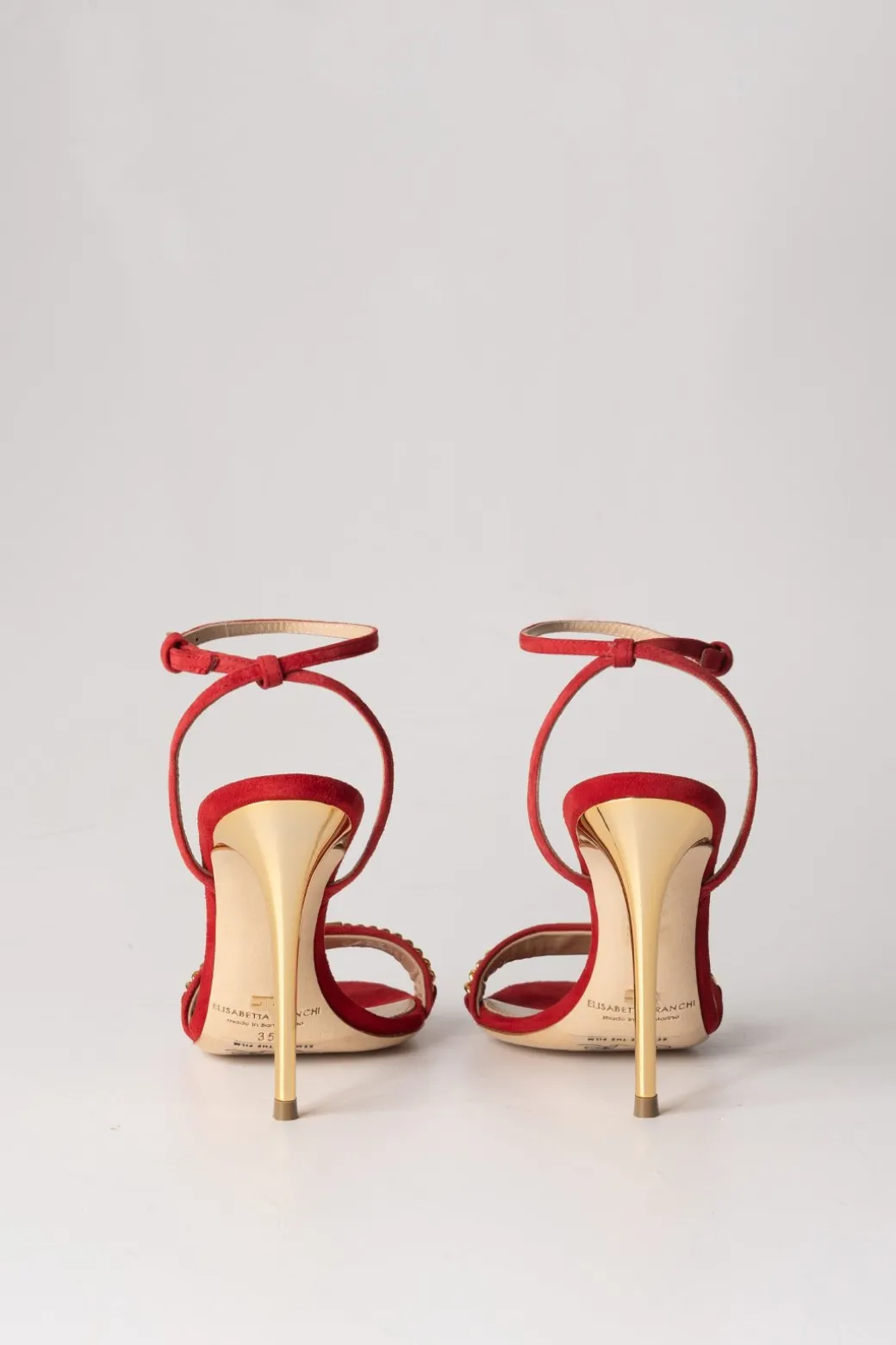 Elisabetta Franchi Sandali con MorsettoRED VELVET