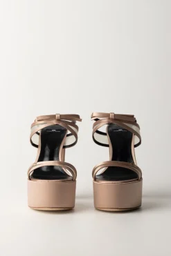Elisabetta Franchi Sandali In Raso con PlateauNUDO