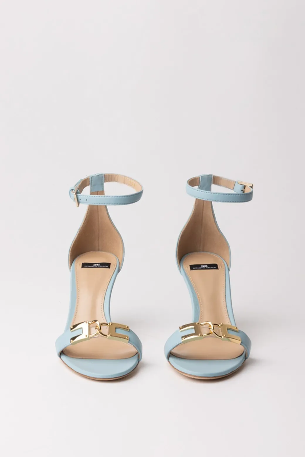 Elisabetta Franchi Sandali con Cinturino e Morsetto LogatoCARTADAZUCCHERO