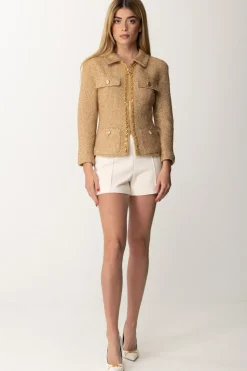 Elisabetta Franchi Shorts con Placca LogataBURRO