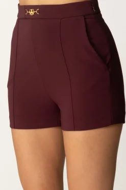 Elisabetta Franchi Shorts con MorsettoROUGE NOIR