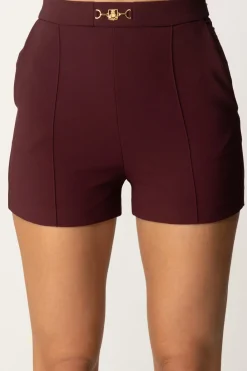 Elisabetta Franchi Shorts con MorsettoROUGE NOIR