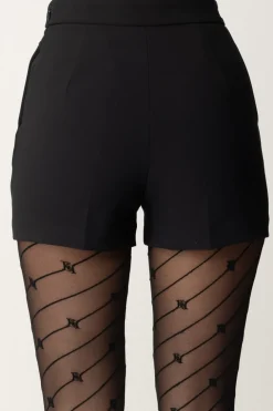 Elisabetta Franchi Shorts con MorsettoNERO