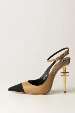 Elisabetta Franchi Slingback In NappaCAMEL/NERO