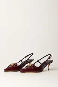 Elisabetta Franchi Slingback In Pelle con MorsettoROUGE NOIR