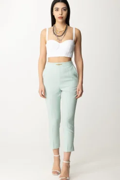 Elisabetta Franchi Top Bustier con CollanaAVORIO