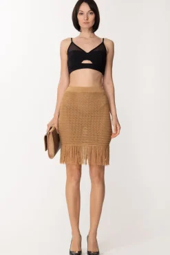 Elisabetta Franchi Top con Inserti In TulleNERO