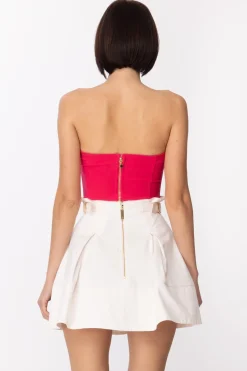 Elisabetta Franchi Top con Ciondolo MonetaFUXIA