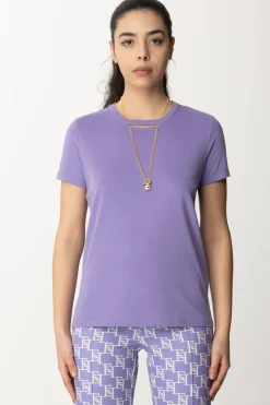 Elisabetta Franchi T-shirt con CollanaIRIS