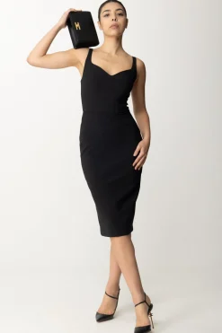 Elisabetta Franchi Tubino In Crepe Stretch con ZipNERO