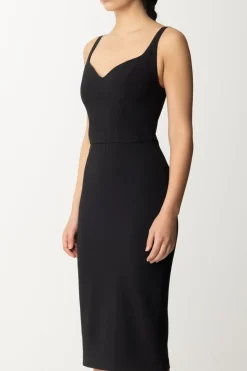 Elisabetta Franchi Tubino In Crepe Stretch con ZipNERO