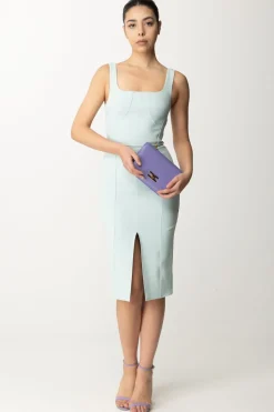 Elisabetta Franchi Tubino con Cintura e Charm LogoACQUA