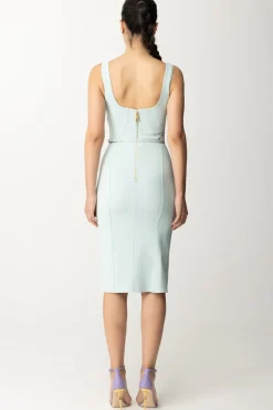 Elisabetta Franchi Tubino con Cintura e Charm LogoACQUA