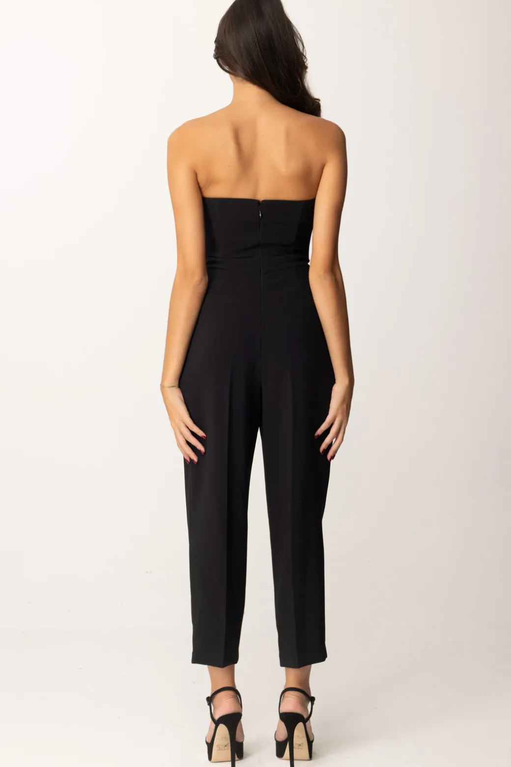 Elisabetta Franchi Tuta con Top BustierNERO