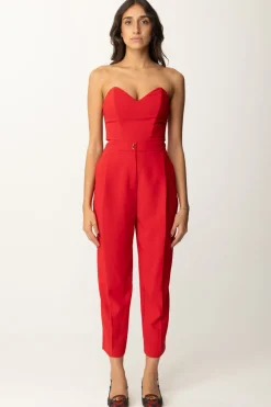 Elisabetta Franchi Tuta con Top BustierRED PASSION