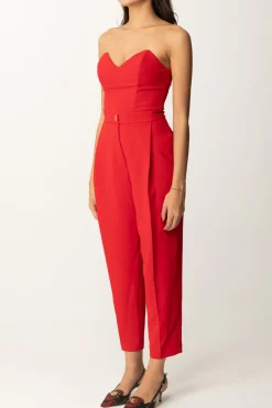 Elisabetta Franchi Tuta con Top BustierRED PASSION