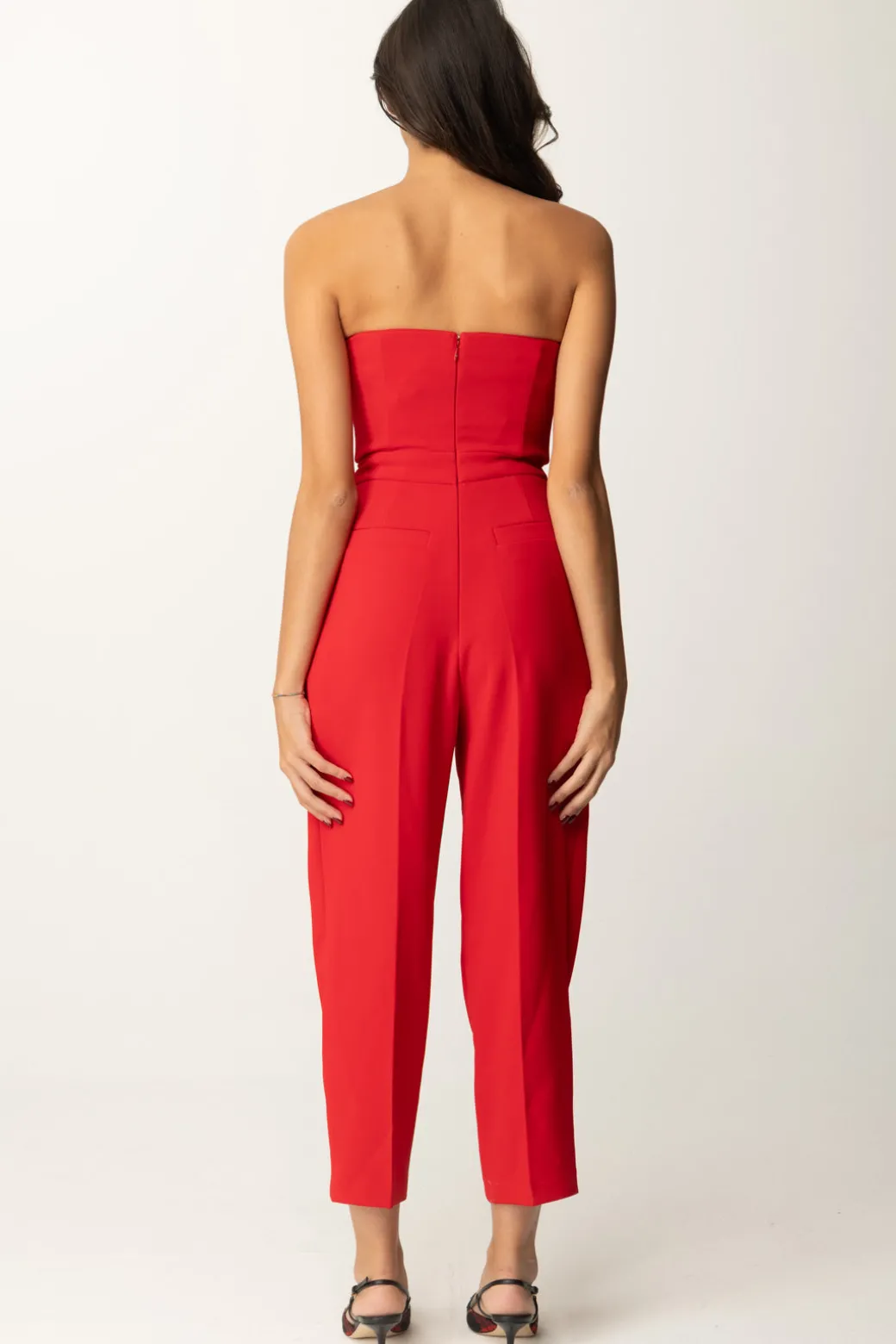 Elisabetta Franchi Tuta con Top BustierRED PASSION