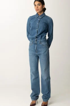 Elisabetta Franchi Tuta In JeansBLUE DENIM