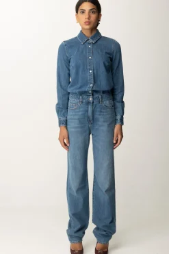 Elisabetta Franchi Tuta In JeansBLUE DENIM
