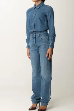 Elisabetta Franchi Tuta In JeansBLUE DENIM
