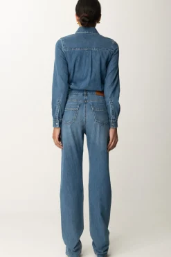 Elisabetta Franchi Tuta In JeansBLUE DENIM