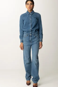Elisabetta Franchi Tuta In JeansBLUE DENIM