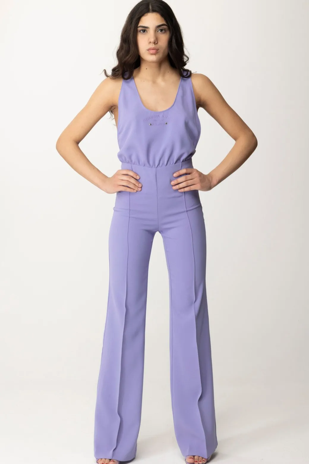 Elisabetta Franchi Tuta Ricamo Logo ReservedIRIS