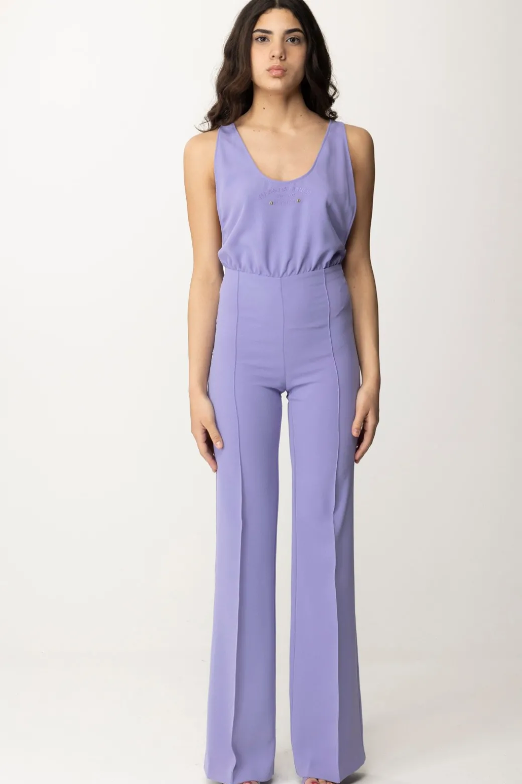 Elisabetta Franchi Tuta Ricamo Logo ReservedIRIS