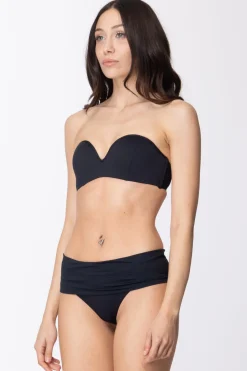 Fk Bikini Fascia a Cuore Slip con Fascia LargaNERO