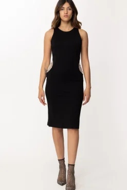 Gaëlle Paris Abito con Dettaglio Toppa a GioielloNERO