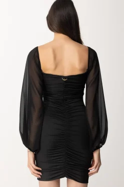 Gaëlle Paris Abito con Scollo AsimmetricoNERO