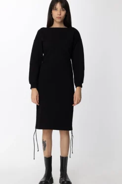 Gaëlle Paris Abito In Felpa con Logo e StrassNERO