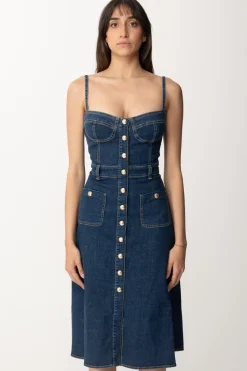 Gaëlle Paris Abito Midi In JeansBLU