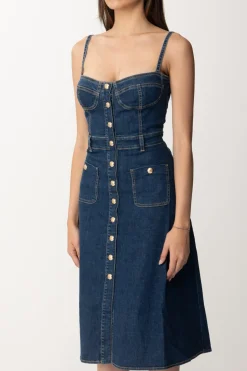 Gaëlle Paris Abito Midi In JeansBLU