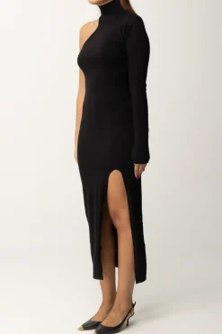 Gaëlle Paris Abito Midi MonospallaNERO