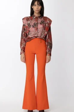 Gaëlle Paris Camicia con RouchesMULTICOLOR ARANCIONE