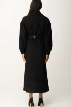 Gaëlle Paris Cappotto con CinturaNERO