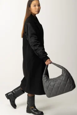 Gaëlle Paris Cappotto con Maniche BomberNERO