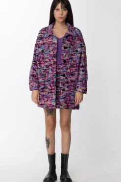 Gaëlle Paris Crop Top Fluffy con Scollo a VVIOLA