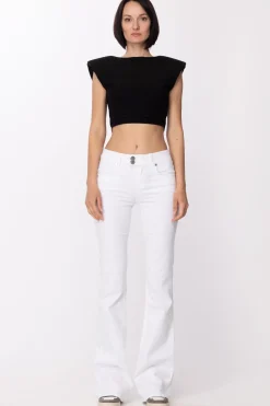 Gaëlle Paris Crop Top In Jersey LurexNERO