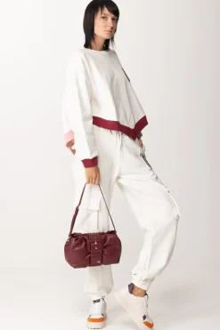 Gaëlle Paris Felpa con Dettagli BicoloreOFFWHITE