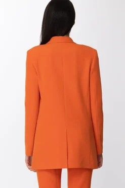 Gaëlle Paris Giacca Doppiopetto con Bottoni LogatiARANCIONE