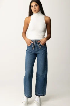 Gaëlle Paris Jeans con Cintura LogataBLU