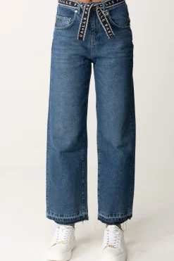 Gaëlle Paris Jeans con Cintura LogataBLU
