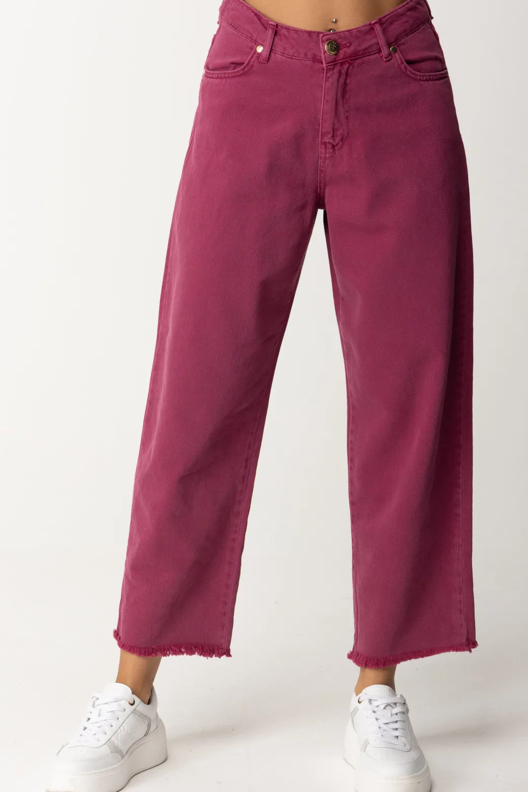 Gaëlle Paris Jeans CropBORDEAUX